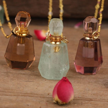 Soothing Essential Oil Natural Stone Perfume Necklace - 6 Stone Choices